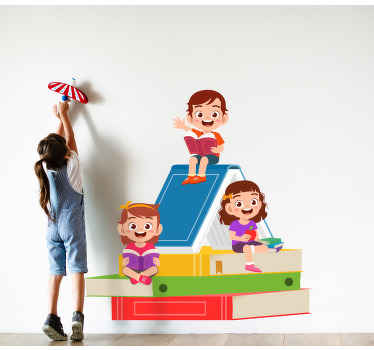 Naklejka na ścianę edukacyjne Dzieci wracają do szkoły - TenStickers