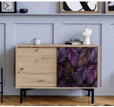 αυτοκόλλητο με αυθεντικά τροπικά φύλλα φοίνικα - TenStickers