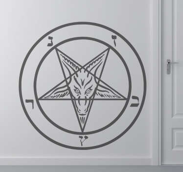Wandtattoo Schlafzimmer Satan Symbol - TenStickers