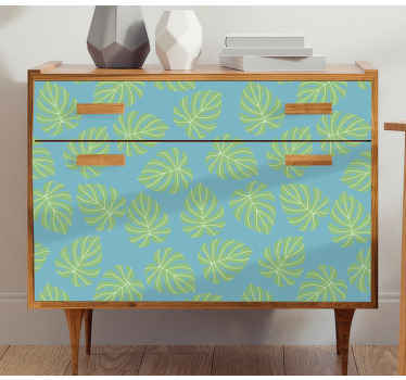 Poletni zeleni listi oblikujejo pohištvo - TenStickers