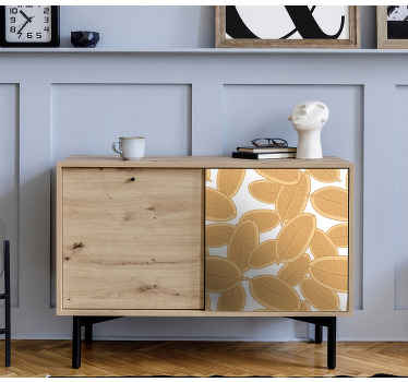 Velká velikost nálepky na nábytek z krásných listů - TenStickers