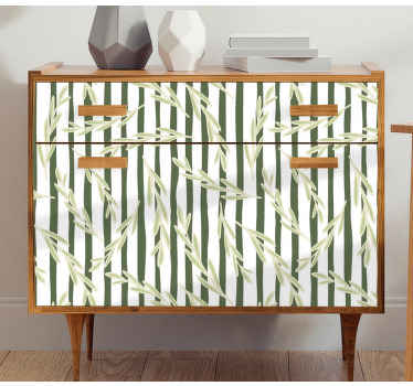 Tanki listi vzorci pohištvo nalepka - TenStickers