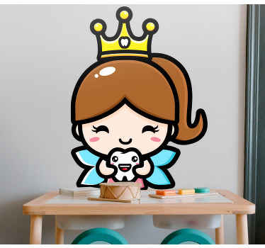 Sticker Conte Dent de conception mignonne - TenStickers