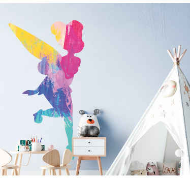 Colorful famous fairy silhouette tale sticker - TenStickers