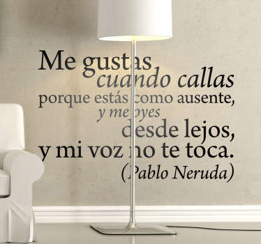 Vinilo decorativo cuando callas - TenVinilo