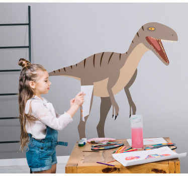 Velociraptor adventure wall sticker - TenStickers