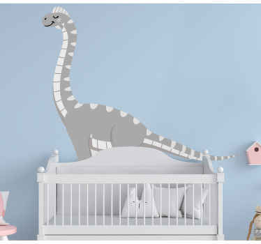 Smiling Dinosaur Graphic dragon wall sticker - TenStickers