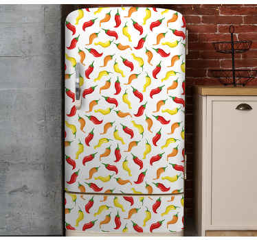 Naklejka na lodówkę Warzywa i papryka - TenStickers