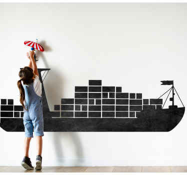 Komp szórakoztató sziluettje írni a matricára - TenStickers