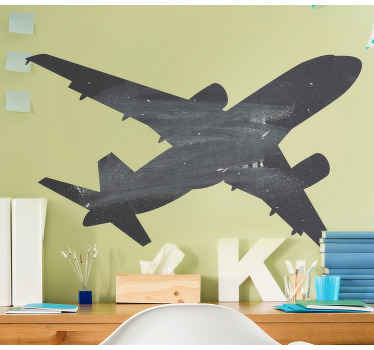 Krijtbord sticker Vliegtuig geweldig ontwerp - TenStickers