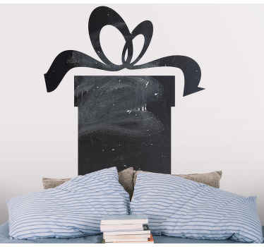 Cute present box shape write on sticker - TenStickers