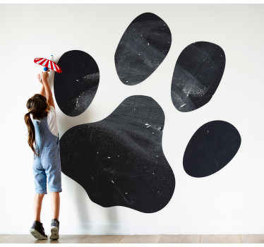 Vinilo pizarra Diseño lindo de la pata del gato - TenVinilo