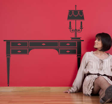 Sticker objet lampe de bureau élégante - TenStickers