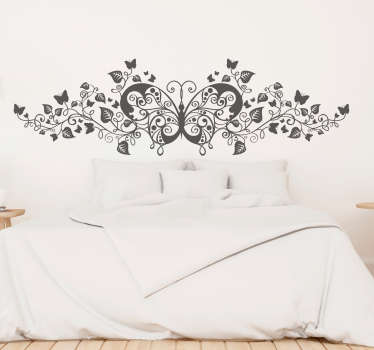 Butterfly Plant Wall Sticker - TenStickers