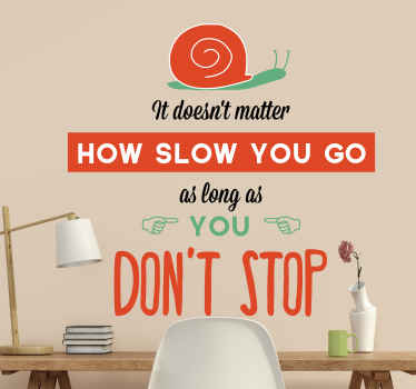 Dont Stop Wall Sticker - TenStickers