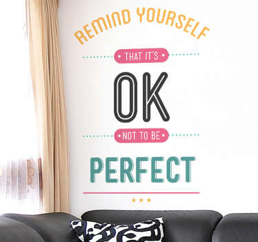 Remind Yourself Wall Sticker - TenStickers
