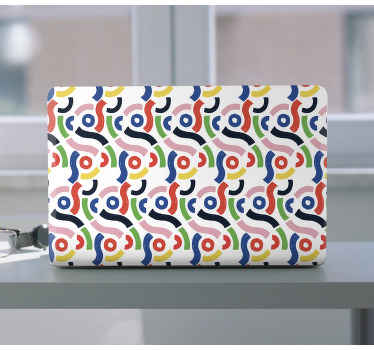 Vinilo para portátiles Pintura geométrica abstracta - TenVinilo