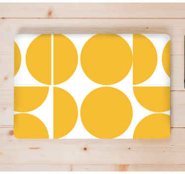 Autocolante para PC Meio círculo arte geométrica - TenStickers