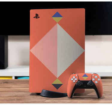 Autocolante Skin para PS5 Arte de padrão geométrico - TenStickers