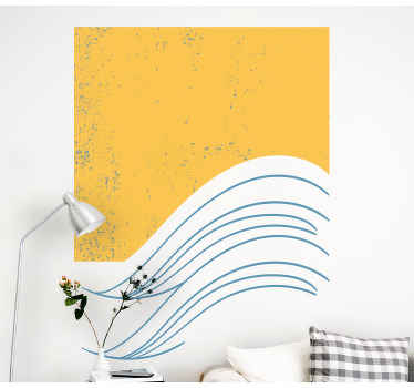 Aufkleber Kunst Wasser geometrische kunst - TenStickers