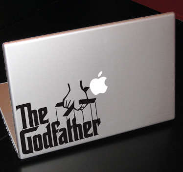 Laptop sticker with the recognised imagery from 'The Godfather' film series. Great for customising your laptop or tablet device.