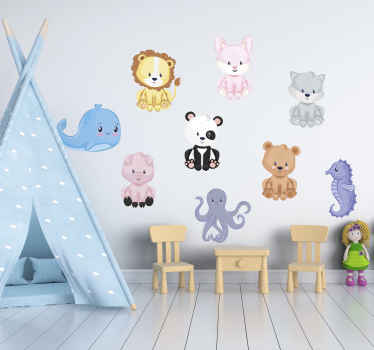 Vinilo animal de la granja Bonitos y grandes animales - TenVinilo