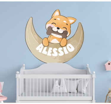 Sevimli hayvan köpek pug kedi çıkartması - TenStickers