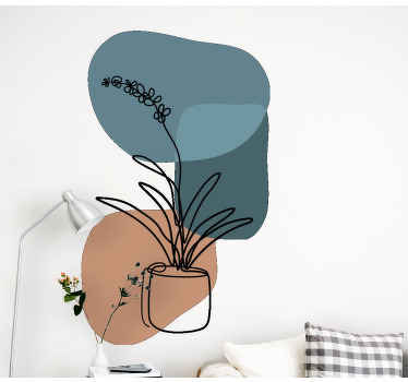 Adesivo decorativo flores Incrível produtominimalista de orquídea - TenStickers