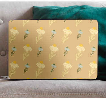 天然洋甘菊花朵图案笔记本电脑皮肤 - TenStickers