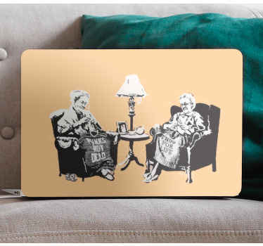 Autocolante para PC produtode vovós bansky - TenStickers