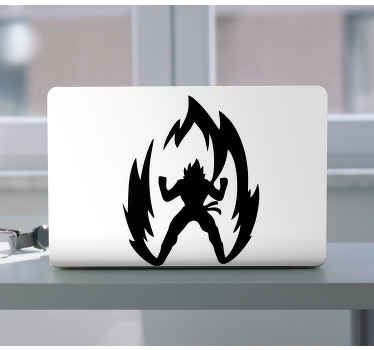 Laptop Aufkleber Lustiges einfarbiges dragonball-design - TenStickers