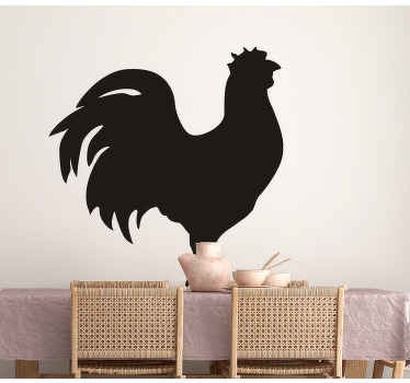 Nalepka za steno alfa enobarvni petelin - TenStickers