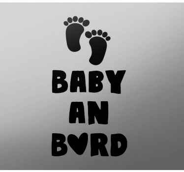 Baby on Board Aufkleber Benutzerdefinierte füße - TenStickers