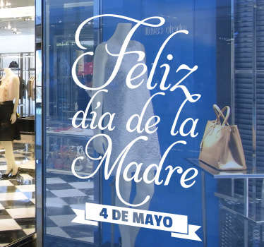 Adhesivo conmemorativo día madre - TenVinilo