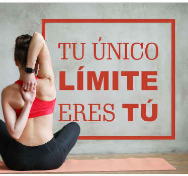 Vinilo Tu único límite es tu mensaje de texto - TenVinilo