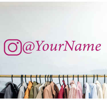 Vinilo tecnología Elegante diseño de instagram personalizado - TenVinilo