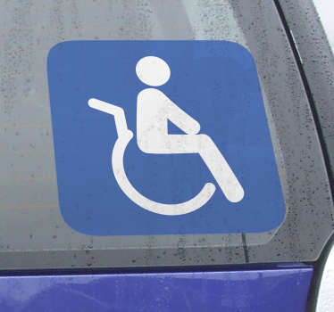 Naklejka na samochód znak niepełnosprawny - TenStickers