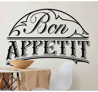 Sticker salle à manger "Bon appétit" - TenStickers