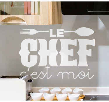 Sticker Cuisine Je suis le chef - TenStickers