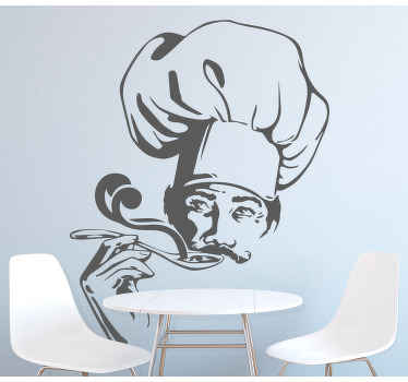 Kok madlavning og ildelugtende suppe væg klistermærke - TenStickers