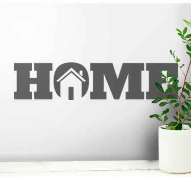 Moderne hjem tekst hjem tekst vægoverføringsbillede - TenStickers