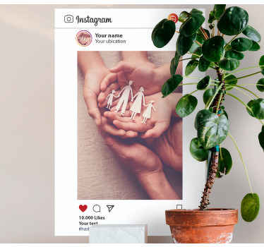 Vinilo personalizable Feed de instagram - TenVinilo