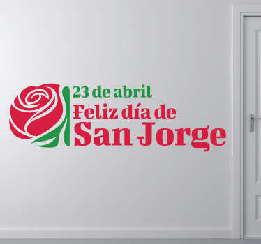 Adhesivo decorativo 23 San Jorge - TenVinilo