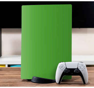Světle zelená barva s pruhy nálepkou ps5 - TenStickers