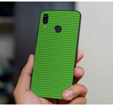 Lys grønn farge med striper huawei skin - Tenstickers