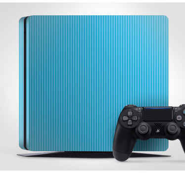 Svetlo modrá farba s pruhmi obtlačok ps4 - Tenstickers