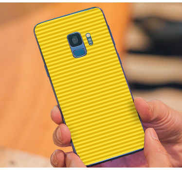 Samsung stickers Gele kleur met strepen - TenStickers