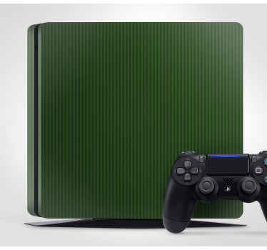 Dark green colour with stripes PS4 decal - TenStickers