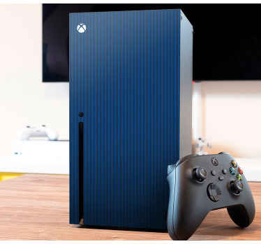 Dark blue colour with stripes xbox skin - TenStickers