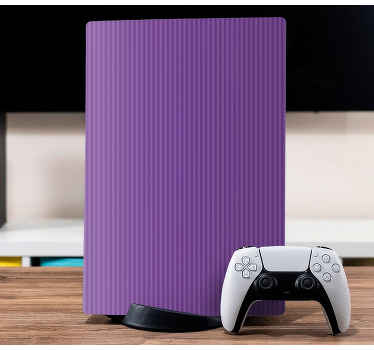 Purple colour with stripes PS5 sticker - TenStickers